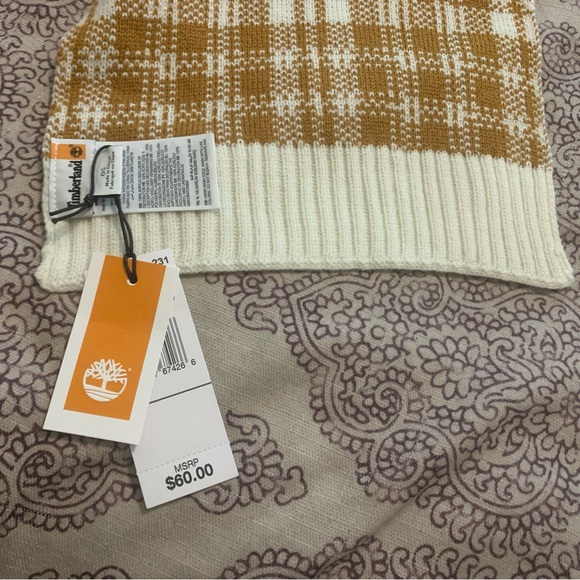 NWT Timberland Buffalo Plaid Print unisex scarf - Picture 3 of 5